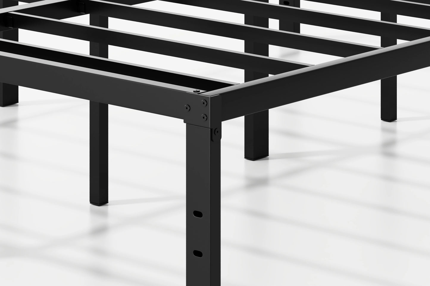 AROMUSTIME Metal Bed Frame Platform Bed With Heavy Duty Slats Easy Assembly