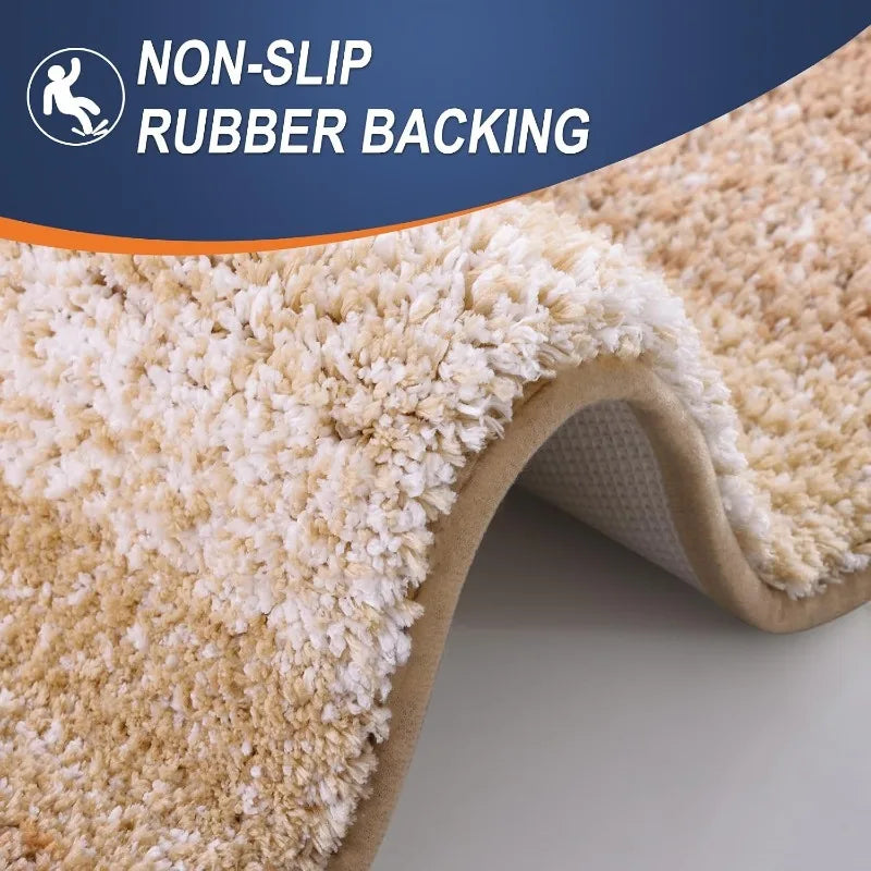 OLANLY Extra Soft Absorbent Microfiber Bathroom Floor Rug