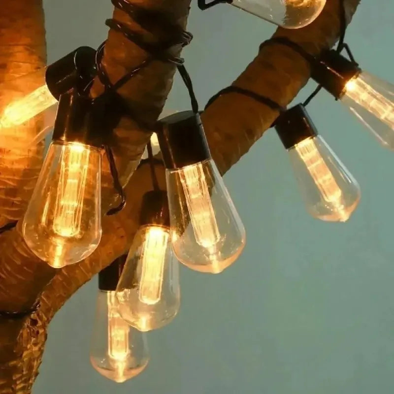 Waterproof Solar LED Papaya Fairy Lights for Outdoor Garden Decor