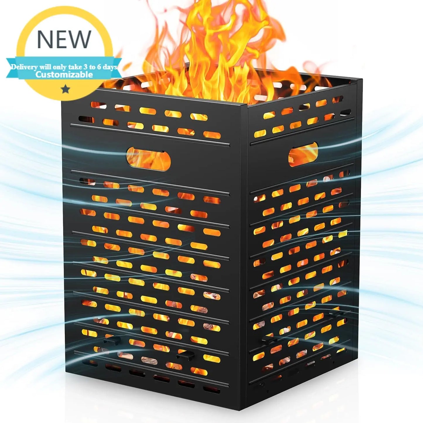 Fire Pit Burn Barrel Ultra Thick Burn Drum For Yard Waste