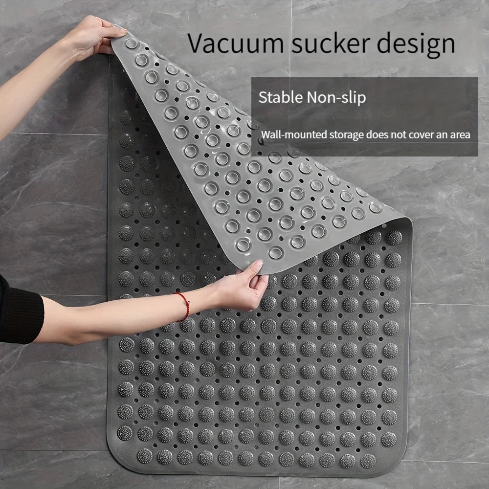 Non Slip Bathtub Mat With Suction Cups And Drain Holes