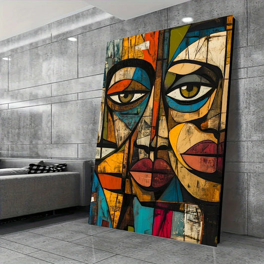 Frameless African Abstract Art Canvas Print For Modern Interiors