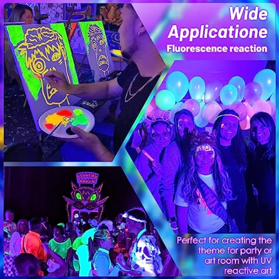 LED Blacklight for Halloween Parties, Neon Events and Body Paint
