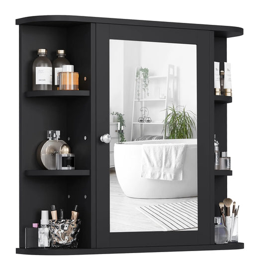 XIUWO Wall Cabinet With Mirror And Medicine Cabinet