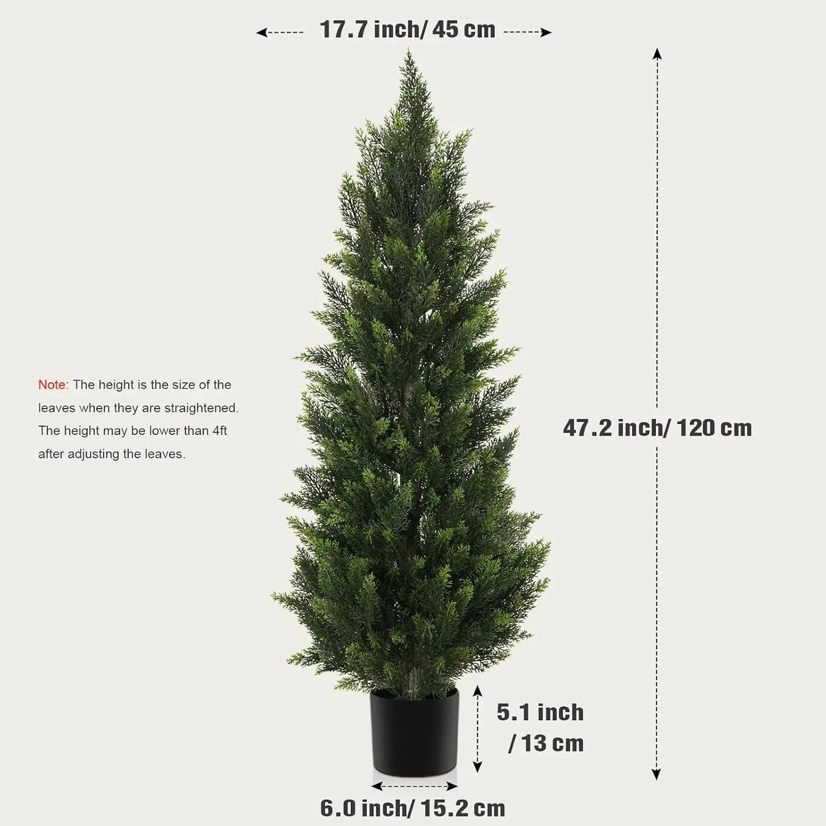 Olitree Artificial Cedar Topiary Tree For Home Garden Decor