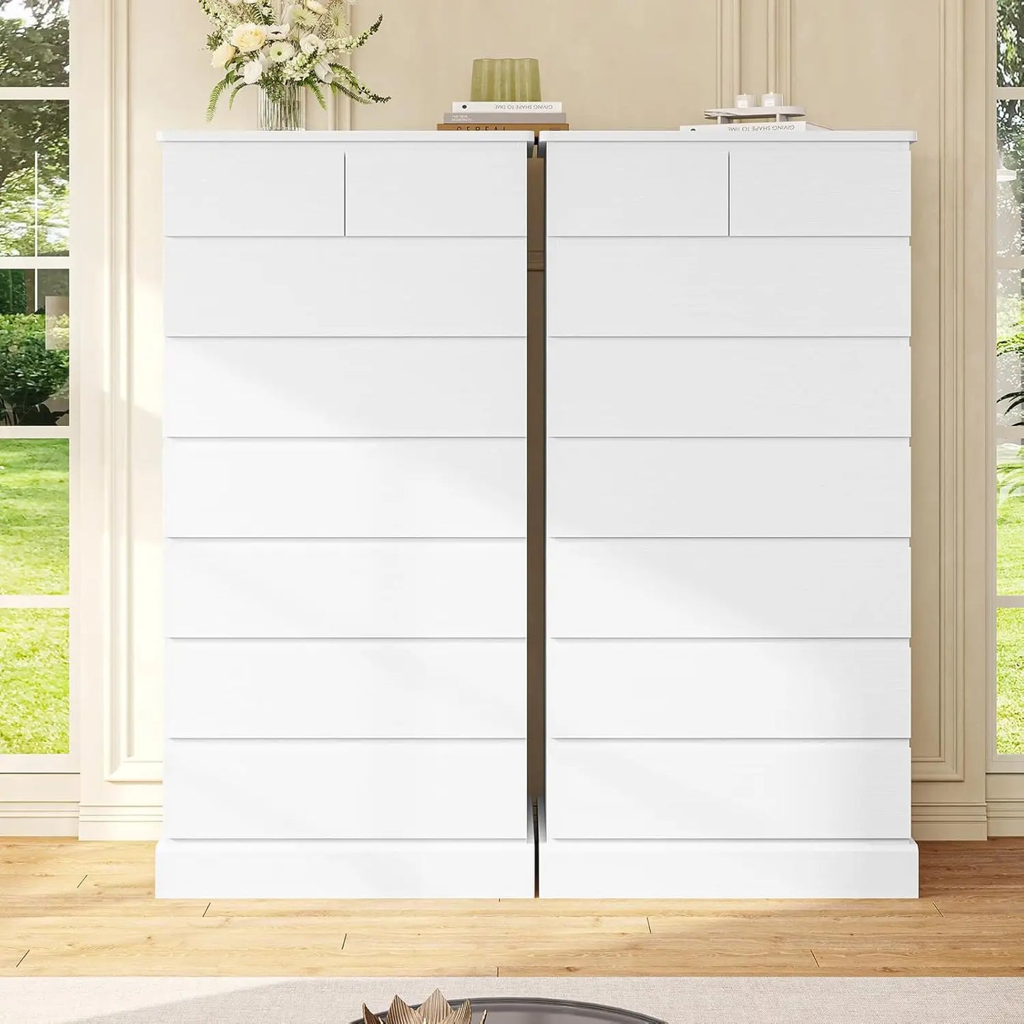 Bedroom Dresser With Eight Drawers Modern Wood Storage