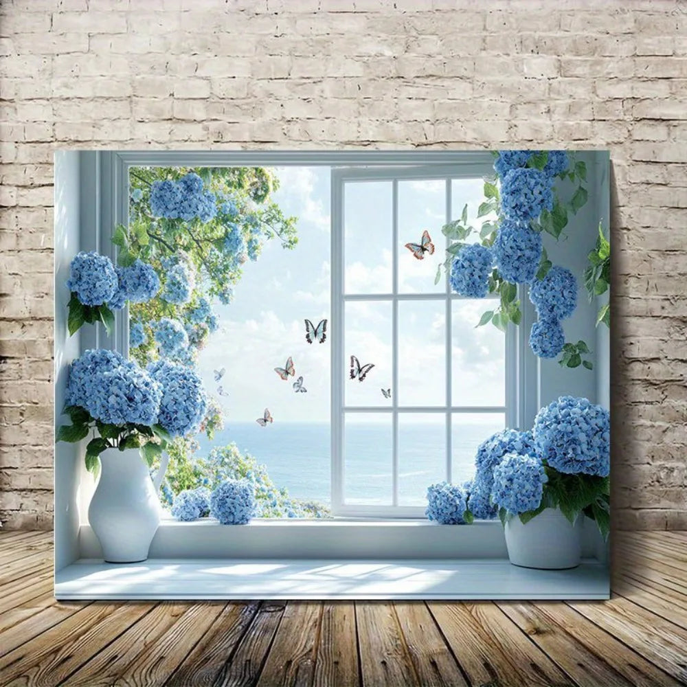 Art Deco Daffodil Canvas Wall Art