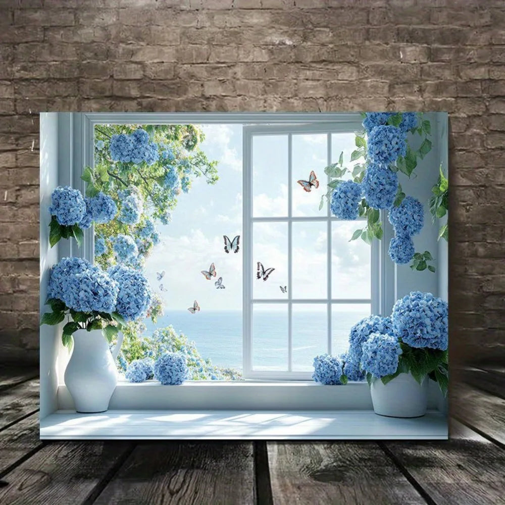Art Deco Daffodil Canvas Wall Art