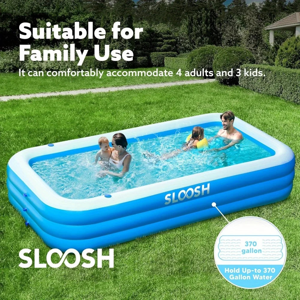 JOYFY Inflatable Family Pool With UV Protection For Backyard Fun