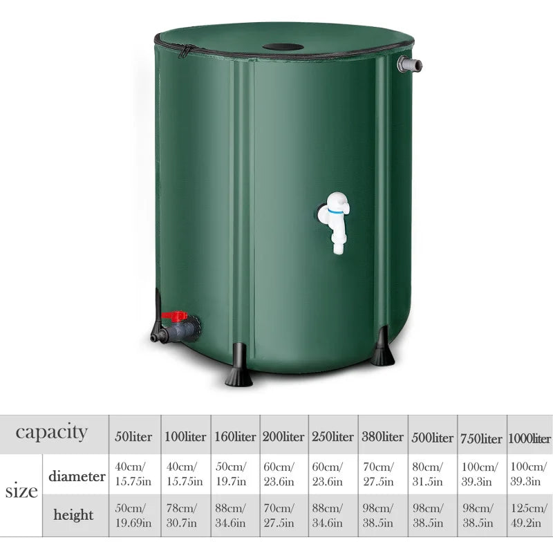 PVC Spliced Folding Bucket Garden Rainwater Barrel Rainwater Collector Rainwater Storage