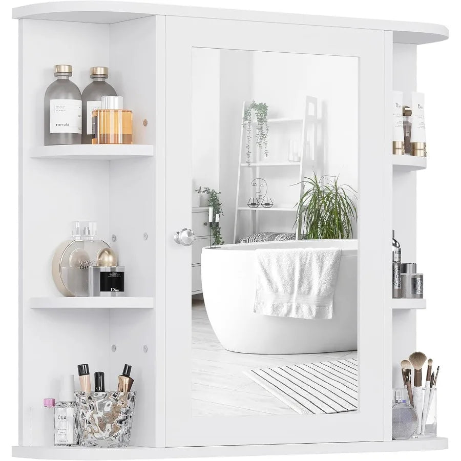 XIUWO Wall Cabinet With Mirror And Medicine Cabinet