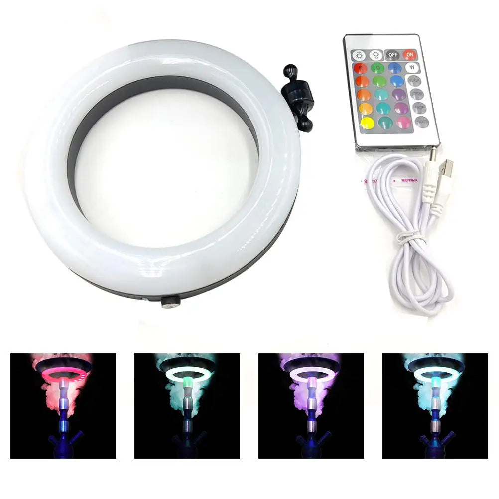 Rechargeable Magnetic LED Ambient Light Disc With Remote Control