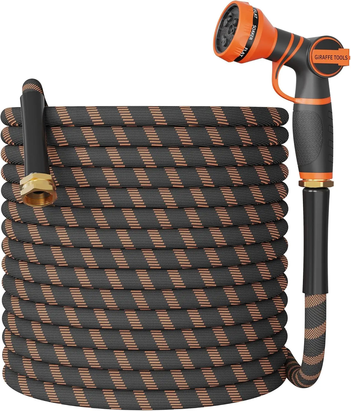 Giraffe Tools Non Expandable Garden Hose With Nozzle