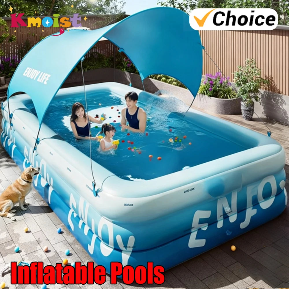 Inflatable Pool For Family Use 3 Layer Indoor Outdoor