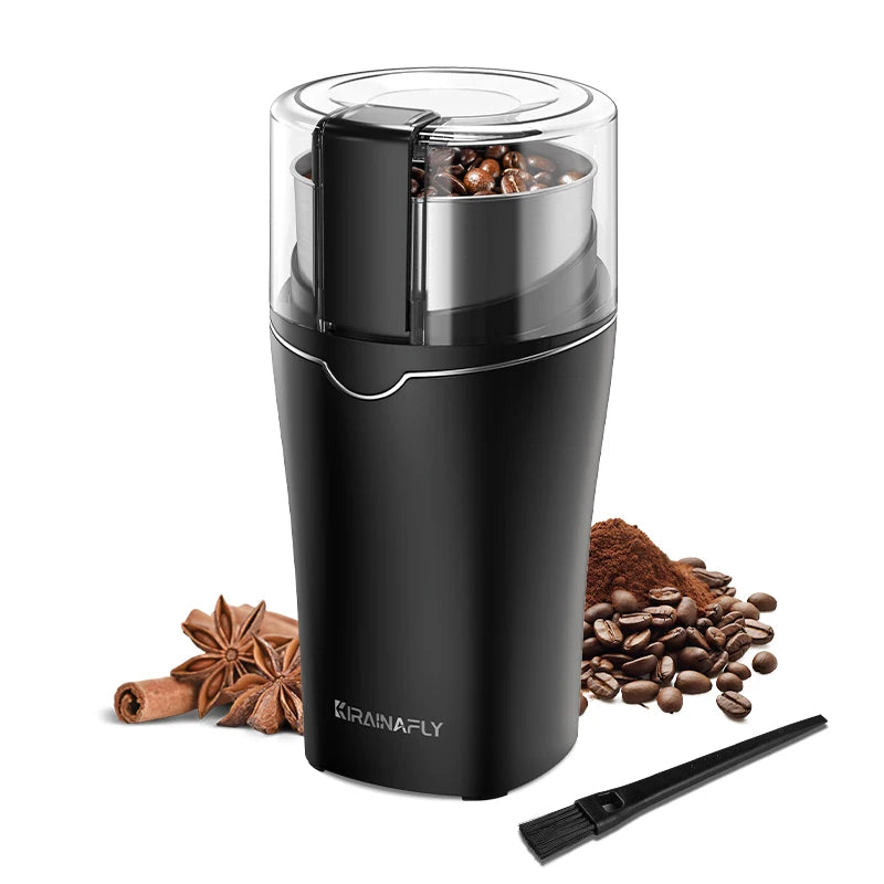 KIRAINAFLY Professional Coffee Grinder With Removable Stainless Steel Cup