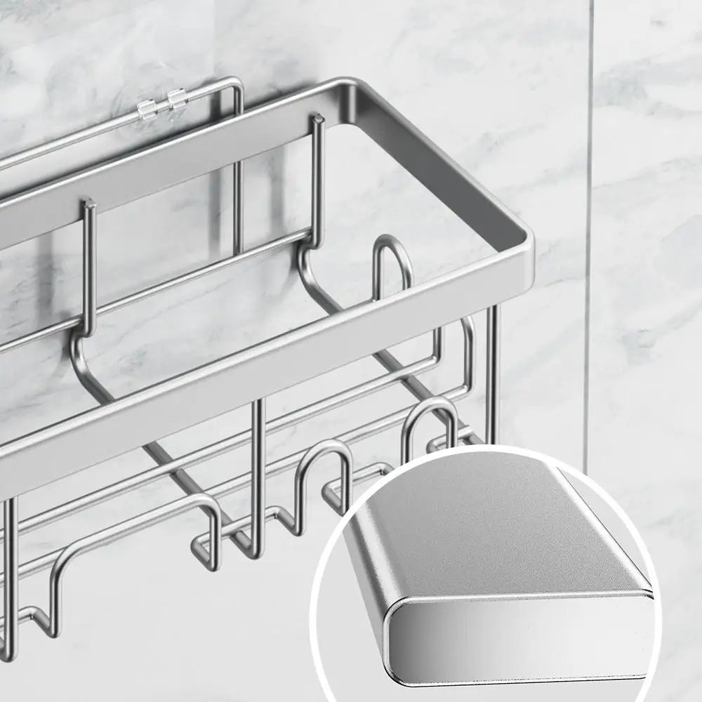 Rustproof No Drill Shower Caddy Bathroom Organizer Shelves