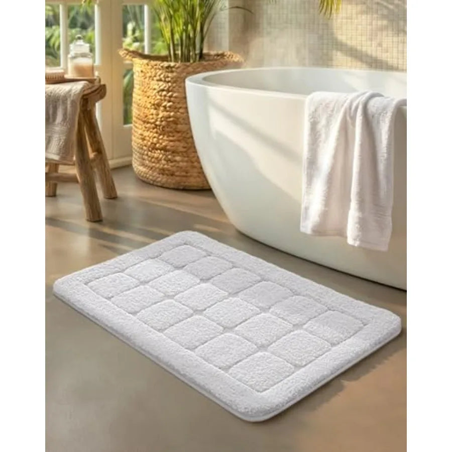 Plush Absorbent Non Slip Bathroom Mat For Shower Or Tub