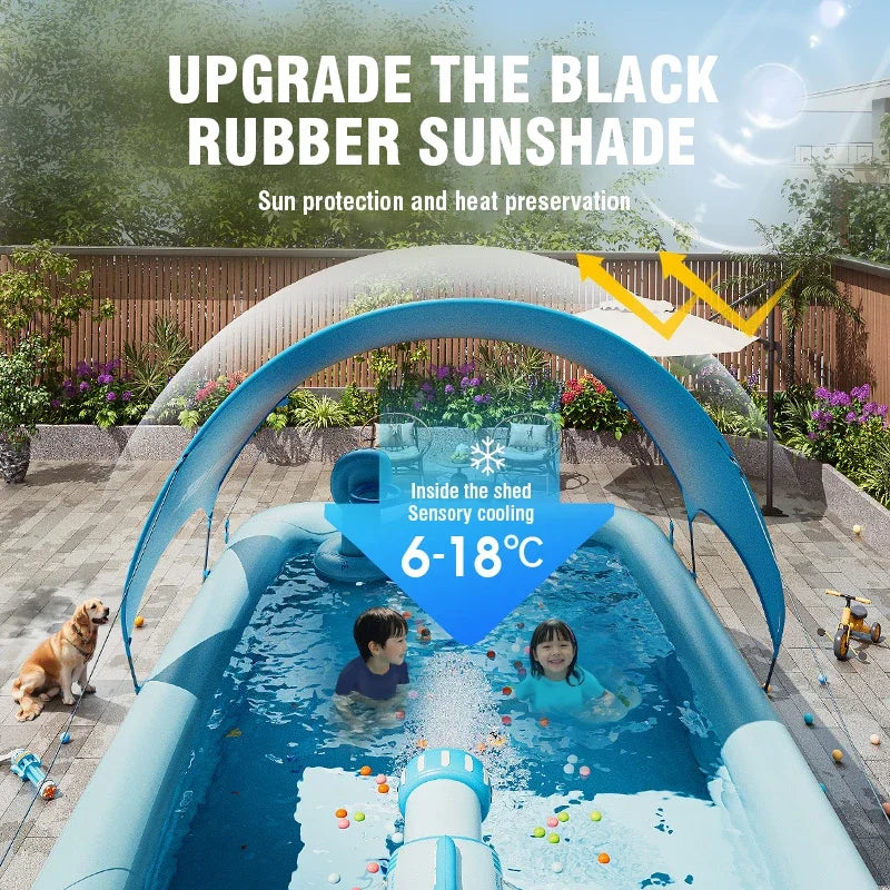 Inflatable Pool For Family Use 3 Layer Indoor Outdoor