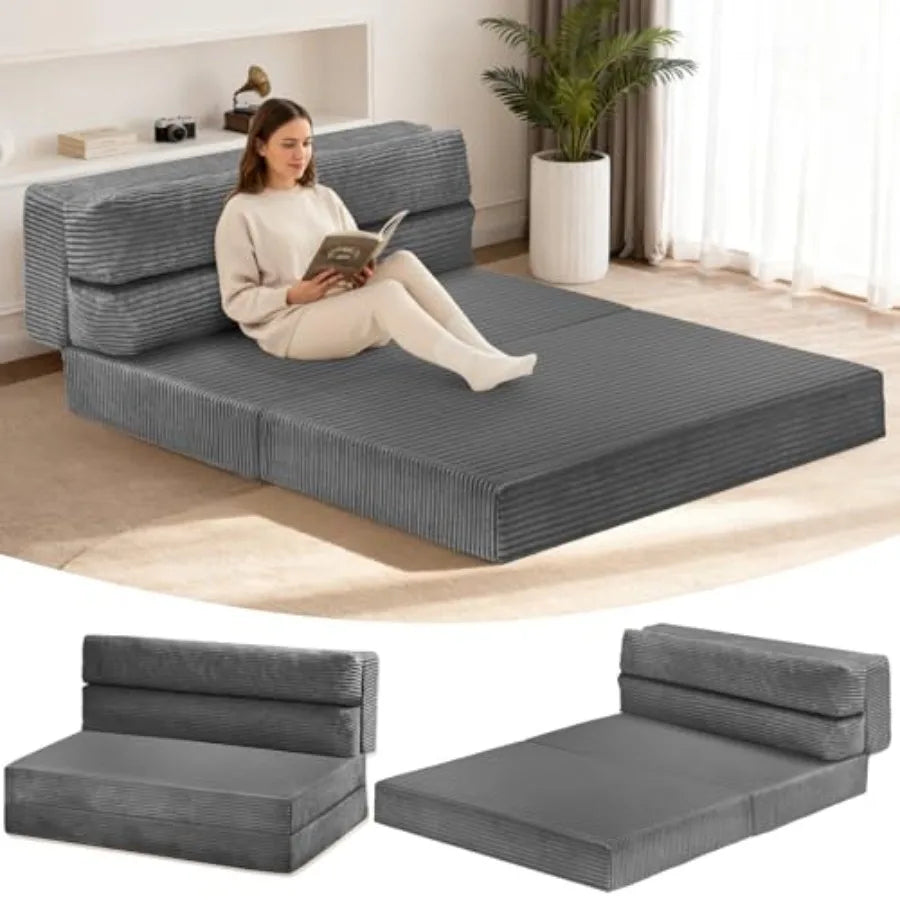 OLOEY Folding Sofa Bed 3-In-1 Convertible Couch For Living Room