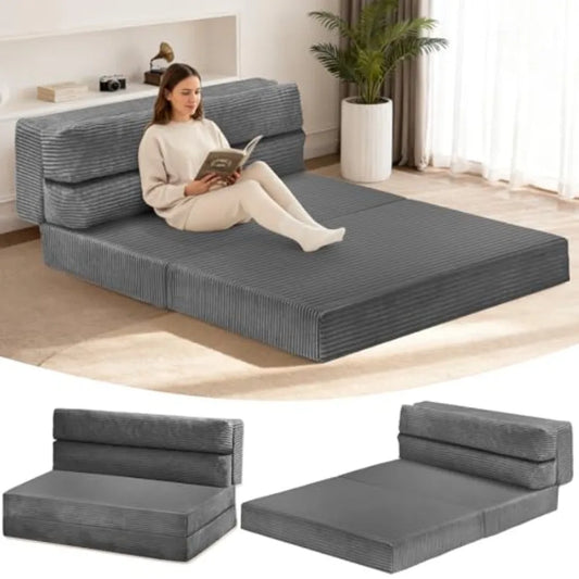 OLOEY Folding Sofa Bed 3-In-1 Convertible Couch For Living Room