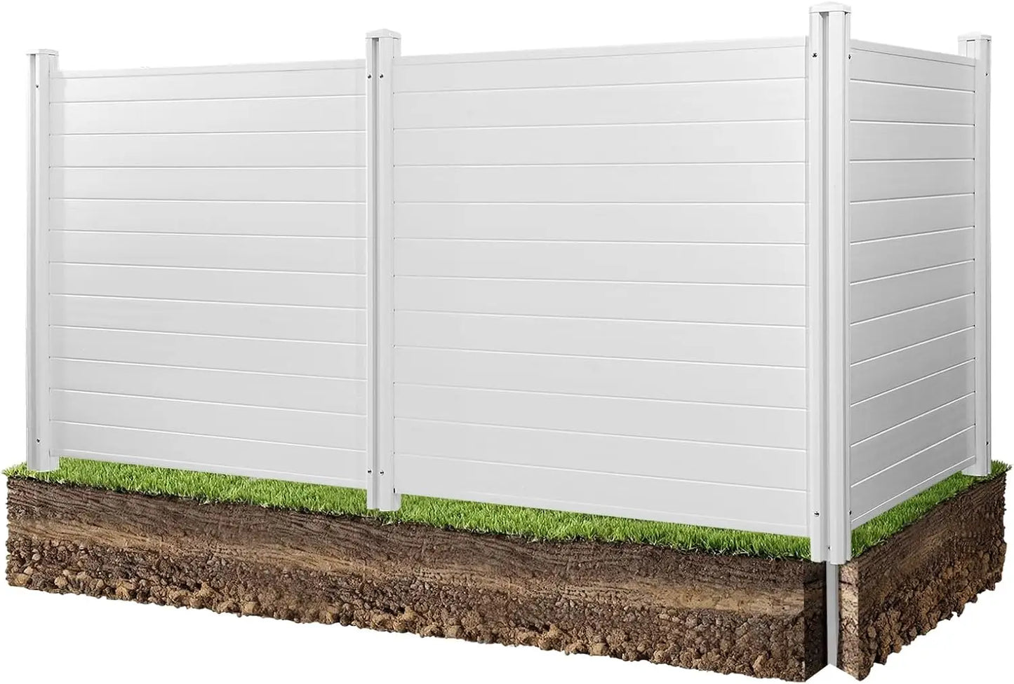 Outdoor Privacy Screen, 50in H x 50in W Air Conditioner Fence, 3-Panel Pool Equipment Enclosure,