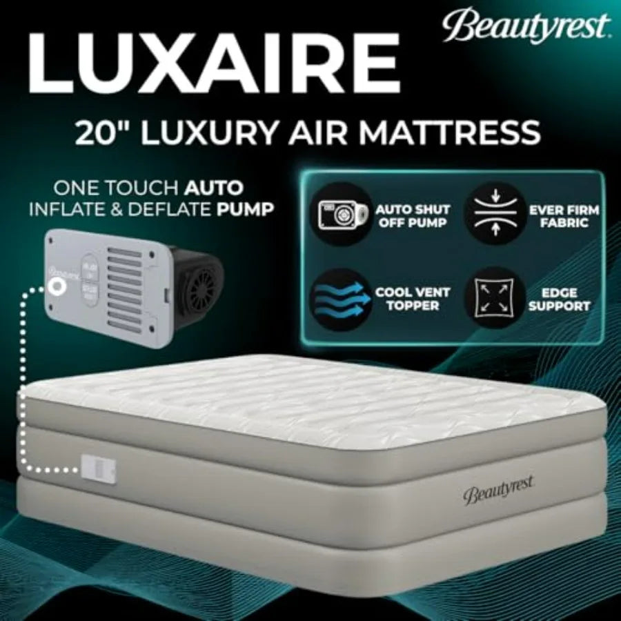 Full Luxury Air Mattress With Edge Support Ever Firm Fabric
