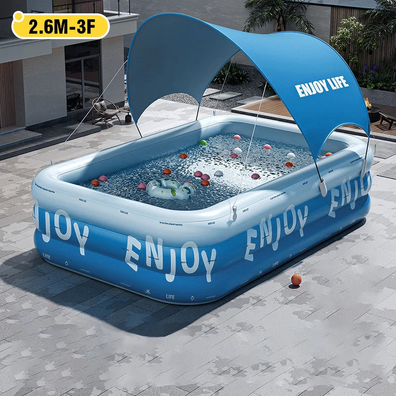 Inflatable Pool For Family Use 3 Layer Indoor Outdoor
