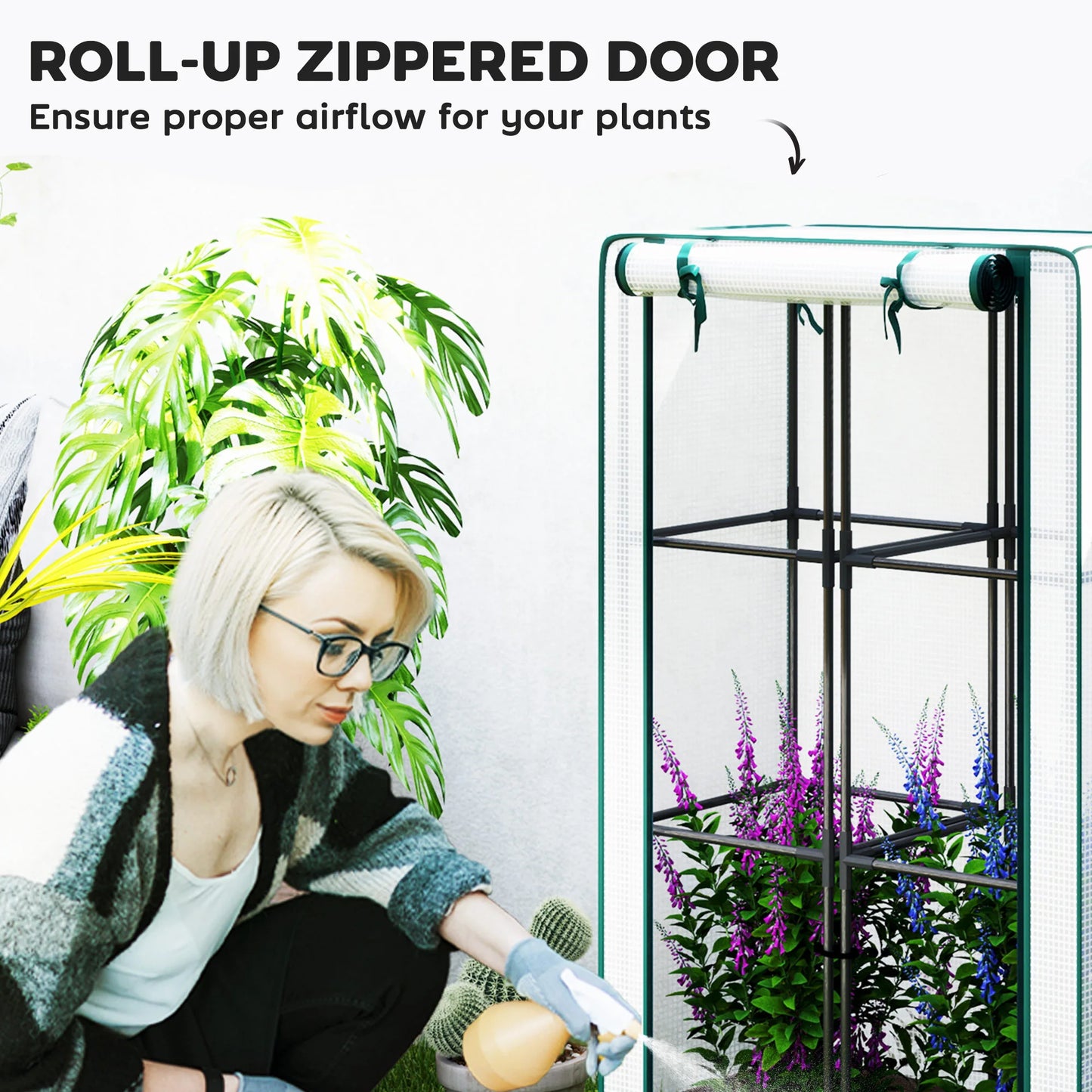 Raised Flower Bed With Trellis Garden Planter For Outdoor Use