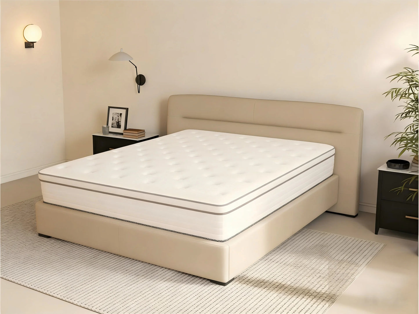 Madevos Hybrid Mattress in a Box with Memory Foam Support
