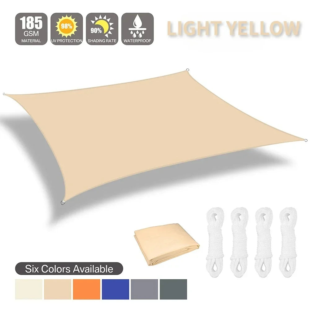 Waterproof Shade Sail Awning For Outdoor Garden Patio