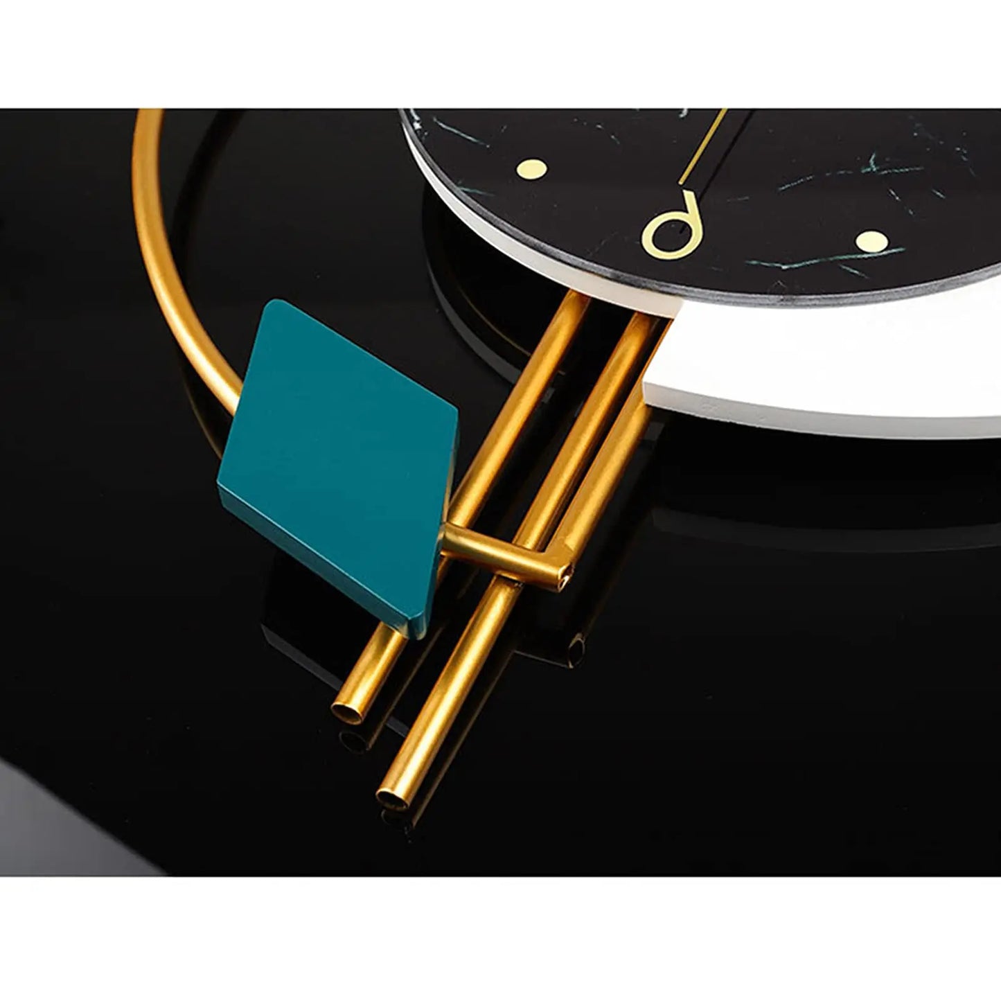 Marble Nordic Style Wall Clock Silent Battery Operated