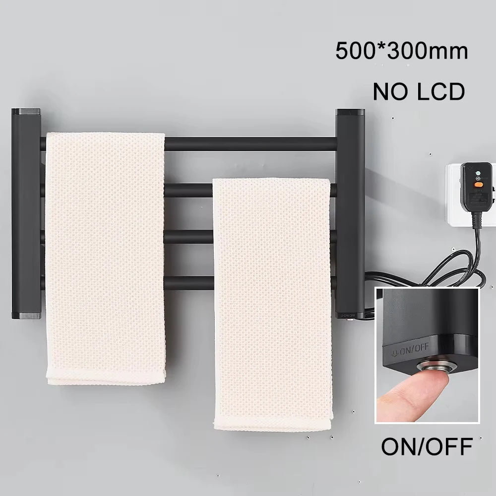 Onyzpily Electric Heated Towel Rack With Digital Thermostat