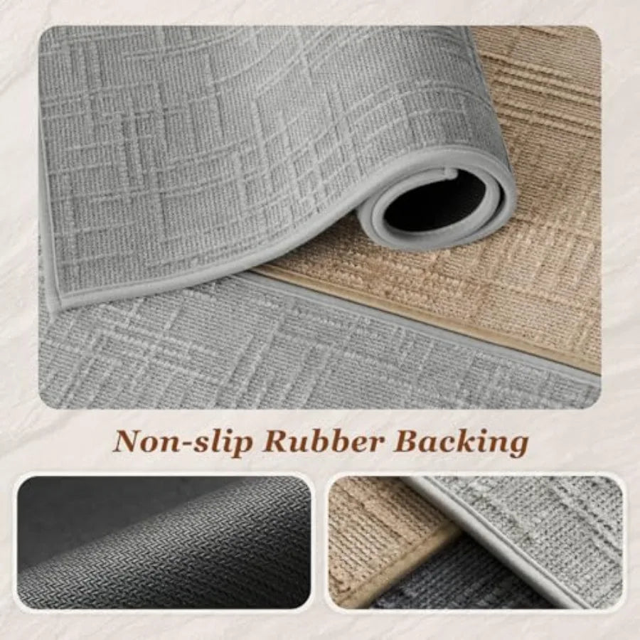 Non Slip Quick Dry Absorbent Bath Mat With Rubber Backing Washable Rug