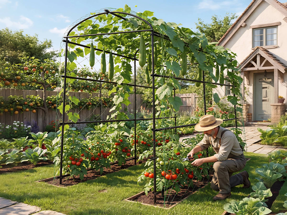 Wisfor U-Shaped Garden Trellis For Climbing Vegetables And Flowers