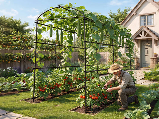 Wisfor U Shaped Garden Trellis Frame For Climbing Vegetables And Flowers