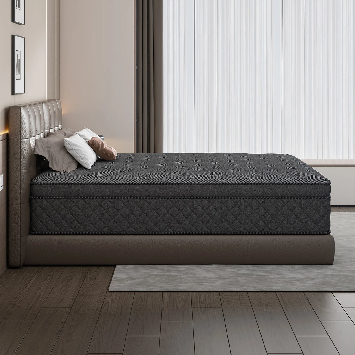 Layroad Memory Foam Hybrid Mattress with Pocket Springs Medium Firmness