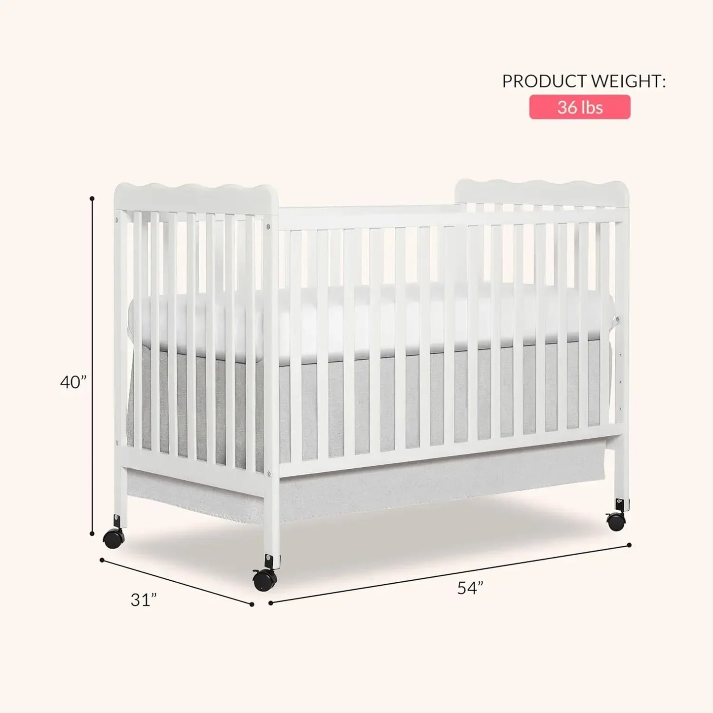 Carson Classic 3-in-1 Convertible Baby Crib