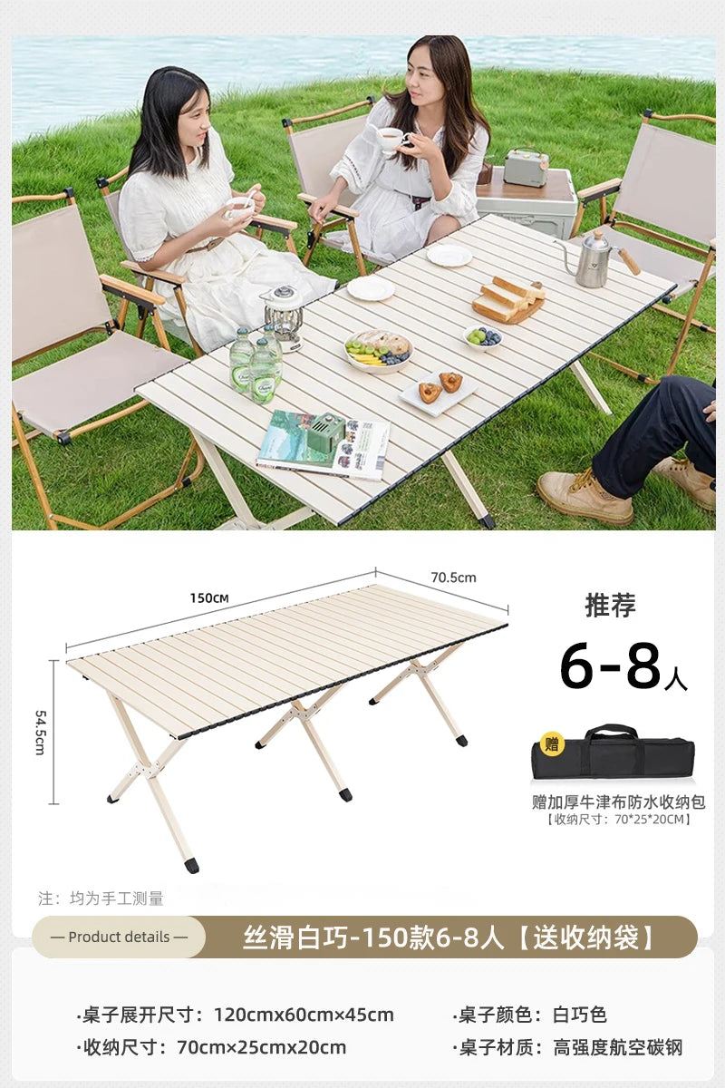 MDUG Outdoor Dining Table Set Foldable Waterproof Patio Garden Furniture