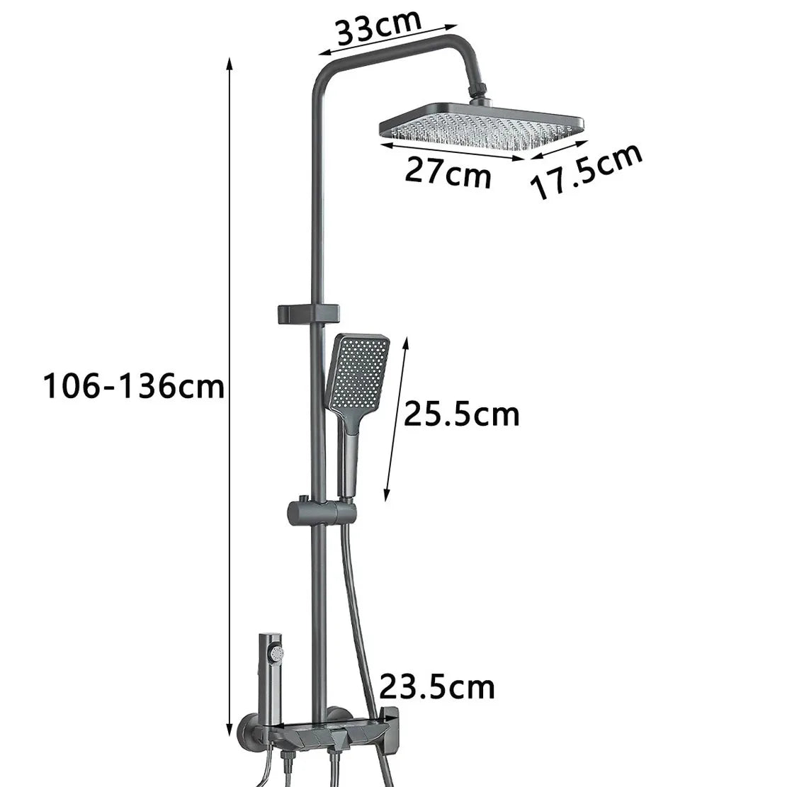 Suguword Four Outlet Bathroom Faucet Set With Bidet Bath System