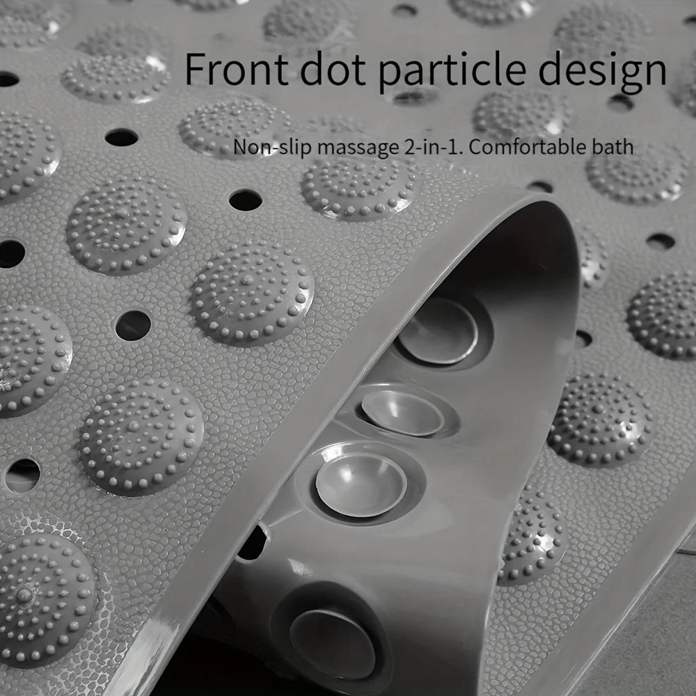 Non Slip Bathtub Mat With Suction Cups And Drain Holes