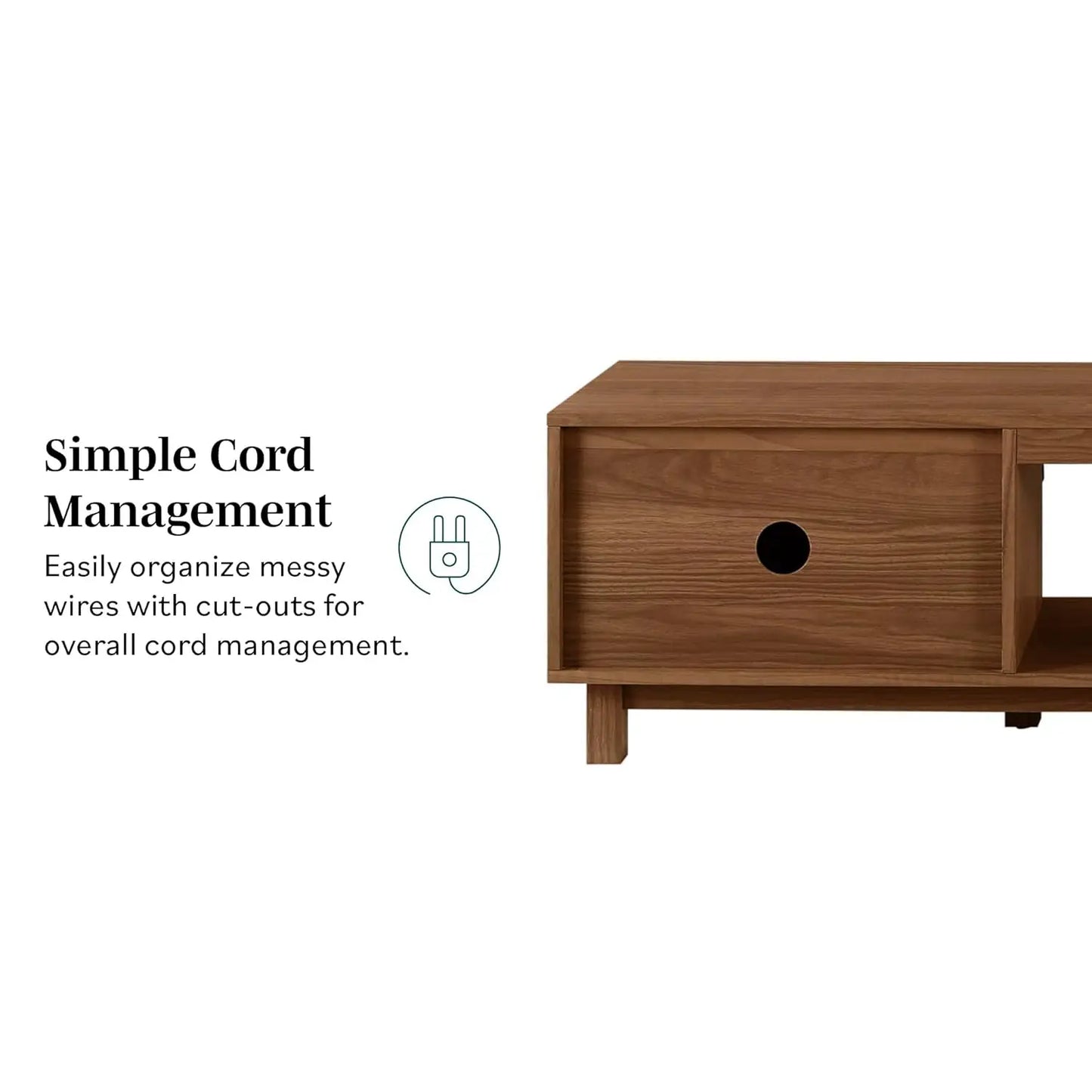 Arundo Fluted TV Stand Modern Low Profile Design Durable