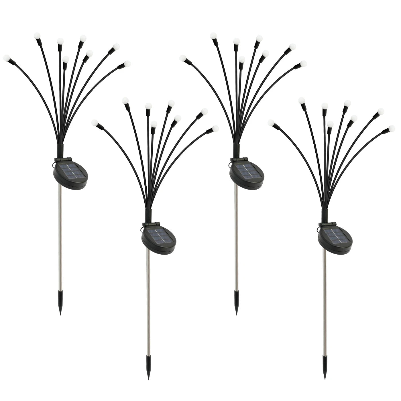 8-Head Solar Firefly Lights Outdoor Waterproof Garden Pathway
