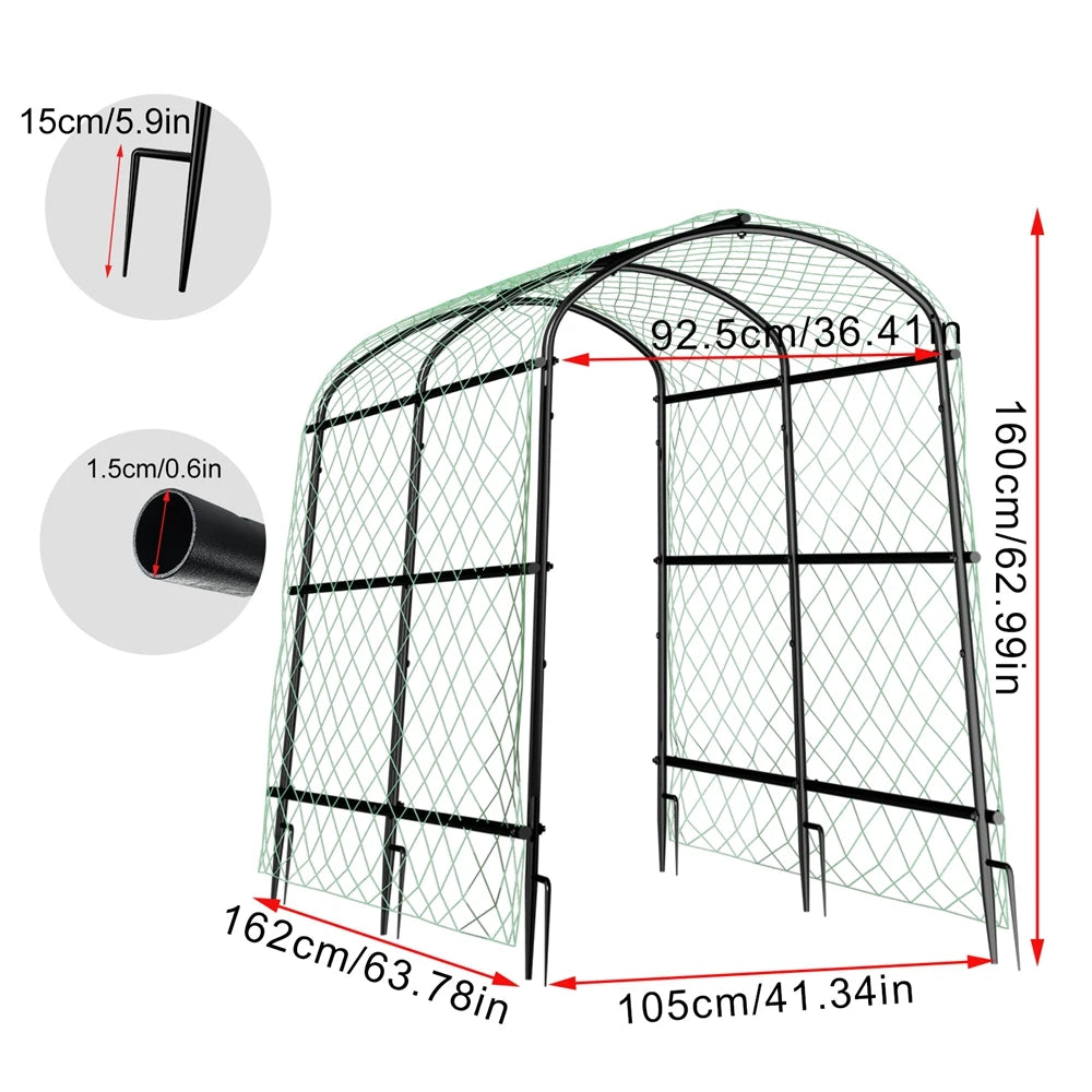 Wisfor U-Shaped Garden Trellis For Climbing Vegetables And Flowers