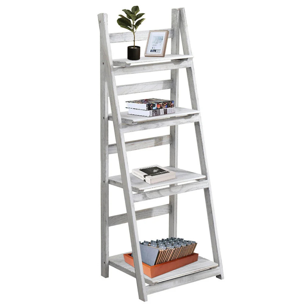 4 Tier Wood Plant Stand For Indoor Flowers And Pots