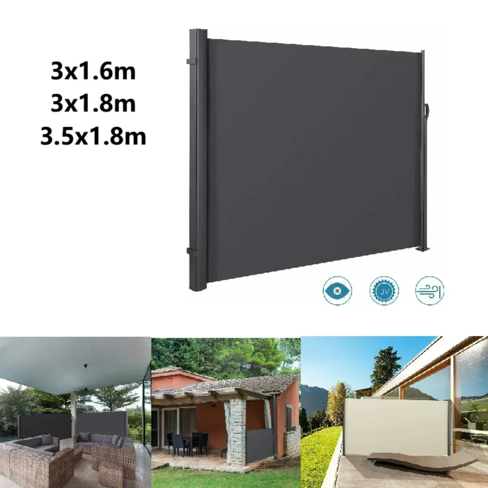 MVPower Retractable Side Awning for Garden Privacy and Shade Screen