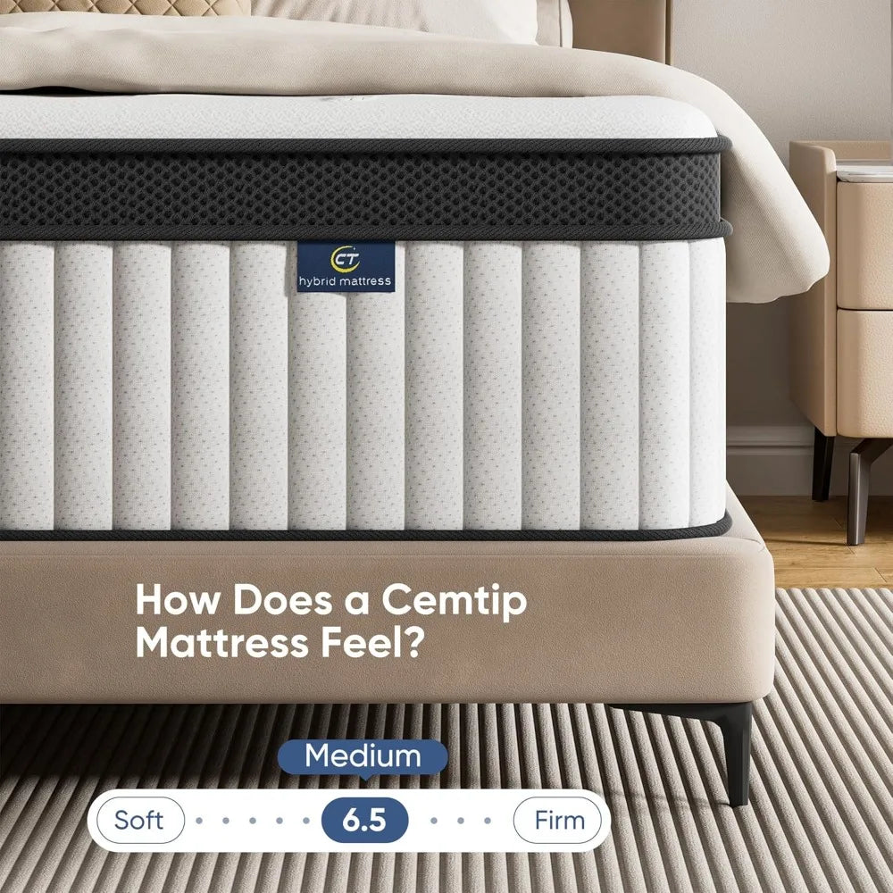 XIAOLANG Hybrid Mattress In A Box Memory Foam Pocket Springs