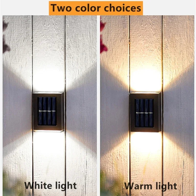 AlliLit Solar LED Wall Lights Outdoor Waterproof Garden