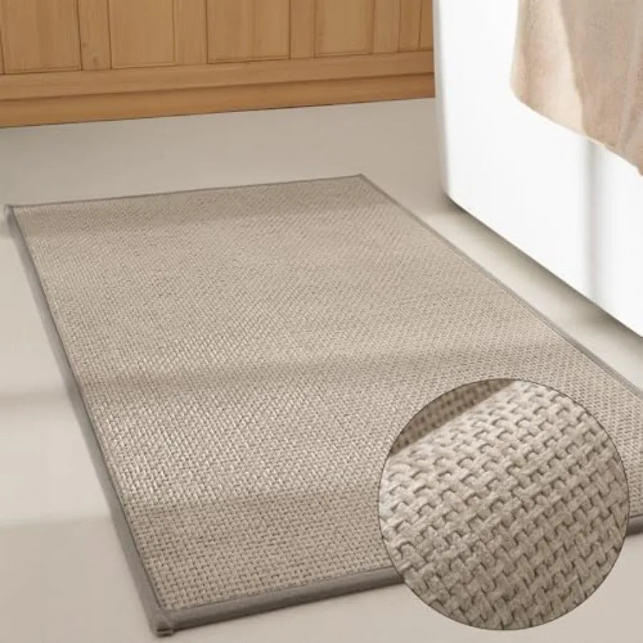Soft Chenille Non Slip Absorbent Quick Dry Bathroom Mat