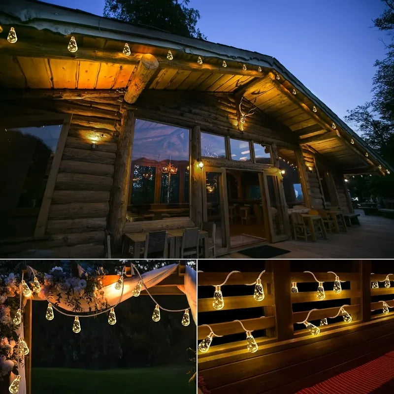 Waterproof Solar String Lights For Outdoor Garden Decoration