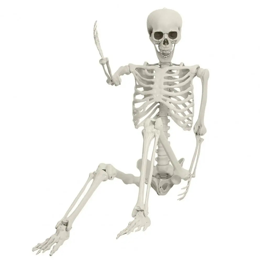 Artistic Poseable Plastic Skeleton Halloween Decorative Party Prop